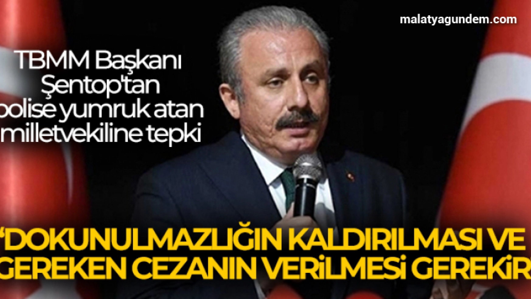 TBMM Başkanı Mustafa Şentop: 'Dokunulmazlığın kaldırılması ve gereken cezanın verilmesi gerekir'