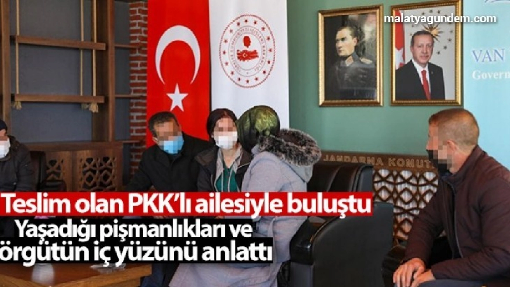Teslim olan PKK'lı ailesiyle buluştu