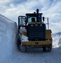 Battalgazi'de 1 metreyi bulan karla mücadele