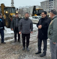 Battalgazi'de Başkan Taşkın ekiplerle birlikte sahada