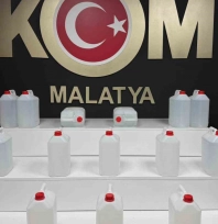 Sahte alkol operasyonun da 76 litre etil alkol ele geçirildi