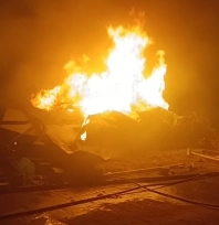 Şantiyede yangın korkuttu