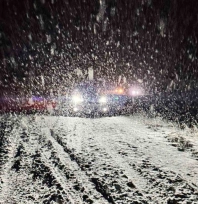 Malatya kırsalında kar yağışı etkili oluyor