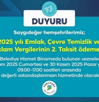 Yeşilyurt Belediye vezneleri, hafta sonu hizmet verecek
