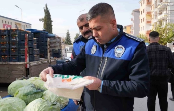 Battalgazi'de zabıta ekiplerinden yol güvenliği ve pazar denetimi