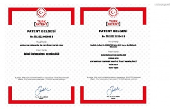 İnönü Üniversitesi'nin iki buluşu patentle tescillendi