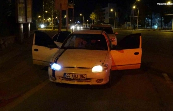 Malatya'da 'dur' ihtarına uymayan sürücü gözaltına alındı