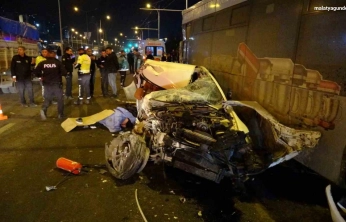 Yimpaş kavşağında feci kaza: 2 ölü, 3 yaralı