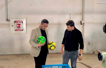 Malatya'da futbol topu üretimine başlandı