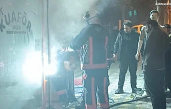 Malatya'da iş yerinde korkutan yangın