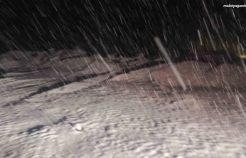 Malatya'da kırsal bölgeler kar altında