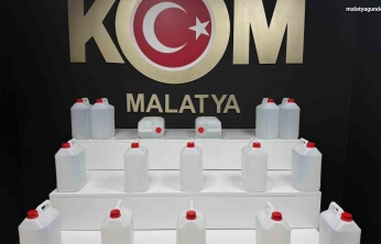 Malatya'da sahte alkol operasyonu