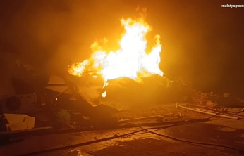 Şantiyede yangın korkuttu