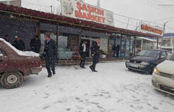 Malatya kırsalında kar yağışı etkili oluyor