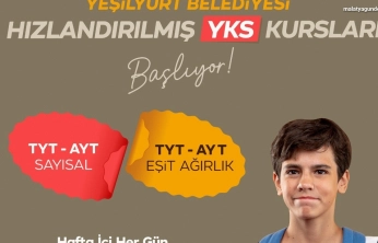 Yeşilyurt Belediyesi 'Hızlandırılmış YKS Kursları' başladı