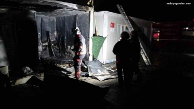 Konteyner kentte korkutan yangın