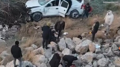 Otomobil köprüden uçtu: 1 ölü, 2 yaralı