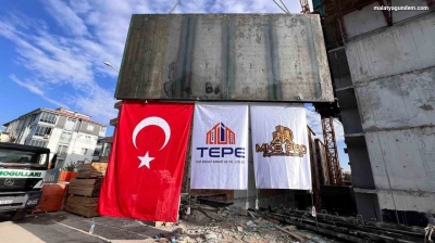 Malatya Güven Sitesi'nde beton işleri tamamlandı