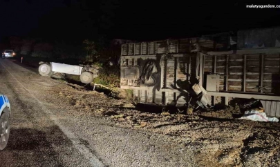 Adıyaman-Malatya karayolunda tek taraflı trafik kazası: 1 yaralı
