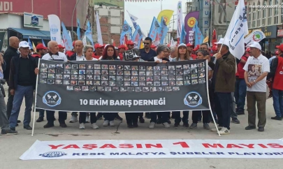 Malatya'da 1 Mayıs kutlandı