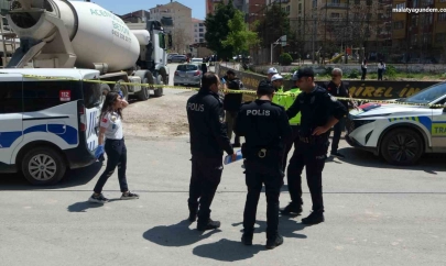 Malatya'da beton mikseri dehşeti