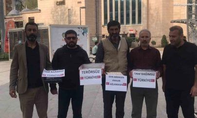 Malatya'da PKK'nın fesih kararına destek