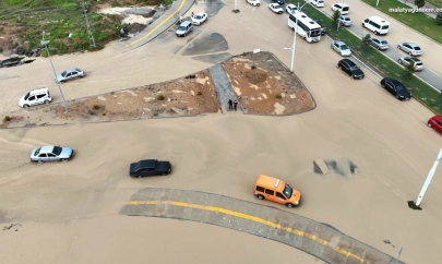 Malatya'da sağanak hayatı felç etti