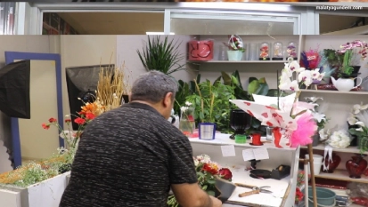 Çiçekçilerde yoğunluk yaşandı