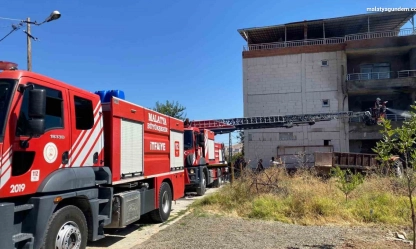 Malatya'da ev yangını korkuttu