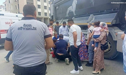 Kamyon ile motosiklet çarpıştı: 1 yaralı