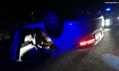 Malatya'da otomobil devrildi: 4 yaralı