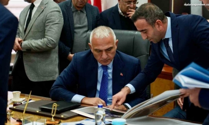 Akçadağ'ın turizm projeleri Bakan Ersoy'a sunuldu