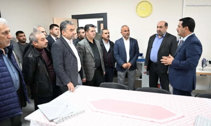 Başkan Taşkın, tamamlanan projeleri teşkilatla inceledi