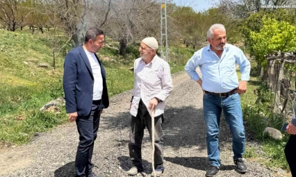 Başkan Ulutaş yol çalışmalarını inceledi