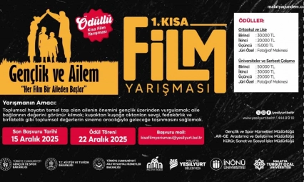 1. Kısa Film Festivali'nde son başvuru 15 Aralık