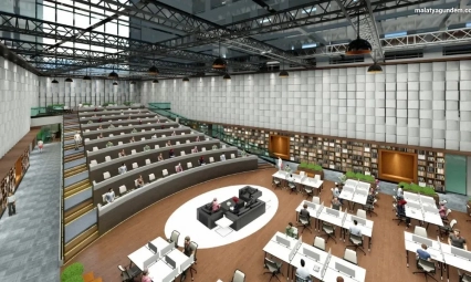 Bölgenin en büyük kütüphanesinde sona doğru