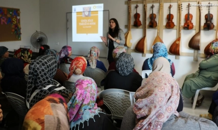 Konteyner Kent'te kadınlara hijyen eğitimi