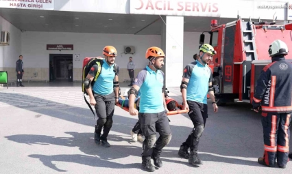Malatya Eğitim ve Araştırma Hastanesi'nde yangın tatbikatı