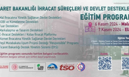 Ticaret Bakanlığı ihracat süreçleri ve devlet destekleri eğitim programı başlıyor