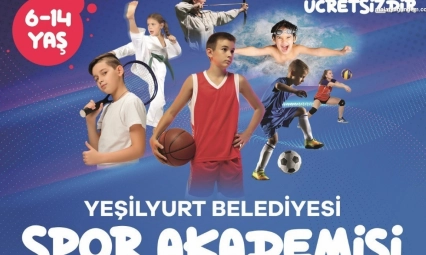 Yeşilyurt Belediyesi'nin ücretsiz spor akademisi kayıtları başlıyor