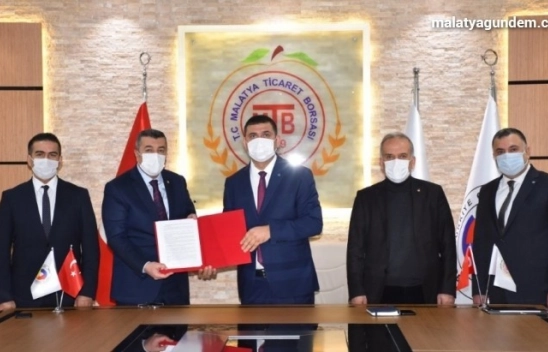 Malatya Ticaret Borsası ile Halk Bankası arasında işbirliği protokolü imzalandı
