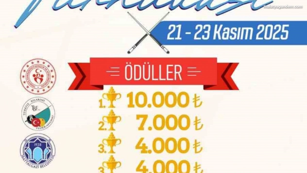 Battalgazi Belediyesi'nden 3. Arslantepe 3 Bant Bilardo Turnuvası