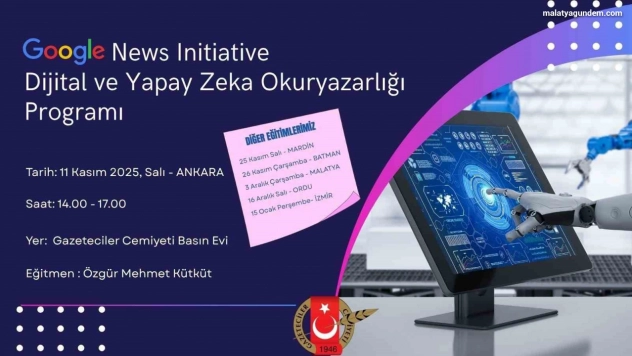 Google, Malatya'da yapay zeka eğitimi verecek