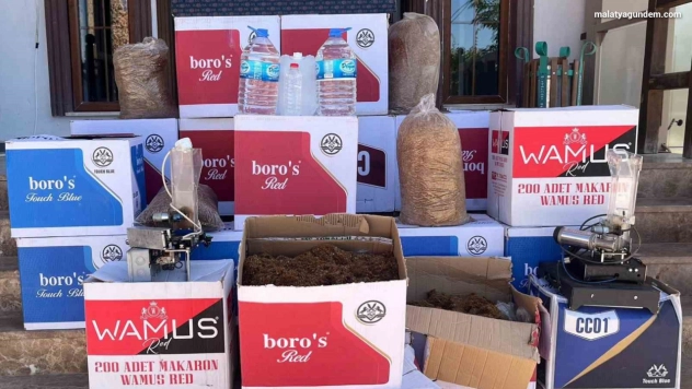 Malatya'da kaçakçılık operasyonu