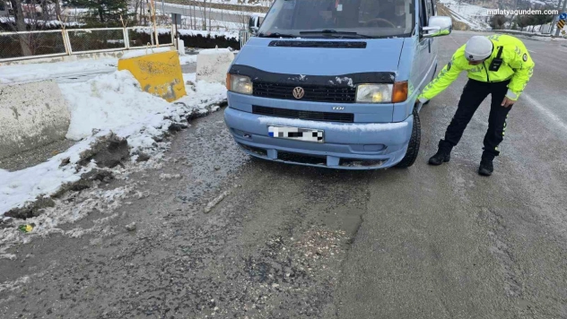 Malatya'da kış lastiği denetimleri artırıldı