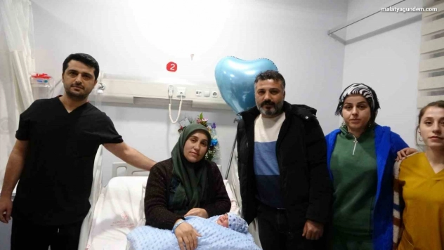 Malatya'da yeni yılın ilk bebeği dünyaya geldi