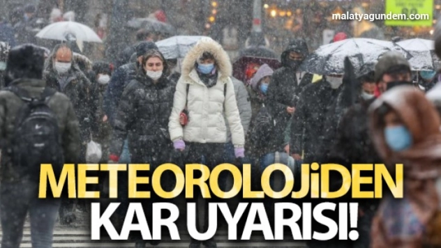 Meteorolojiden kar uyarısı