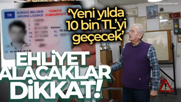 'Sürücü kursu fiyatları yeni yılda 10 bin TL'yi geçecek'