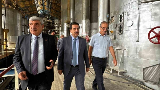 Üretim sezonu başlayan fabrikada moral ziyareti