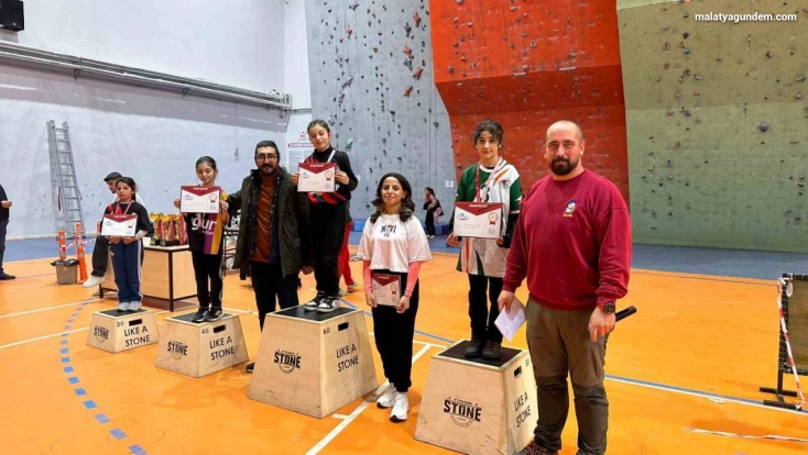 Malatya'da okul sporları tırmanış yarışmaları tamamlandı